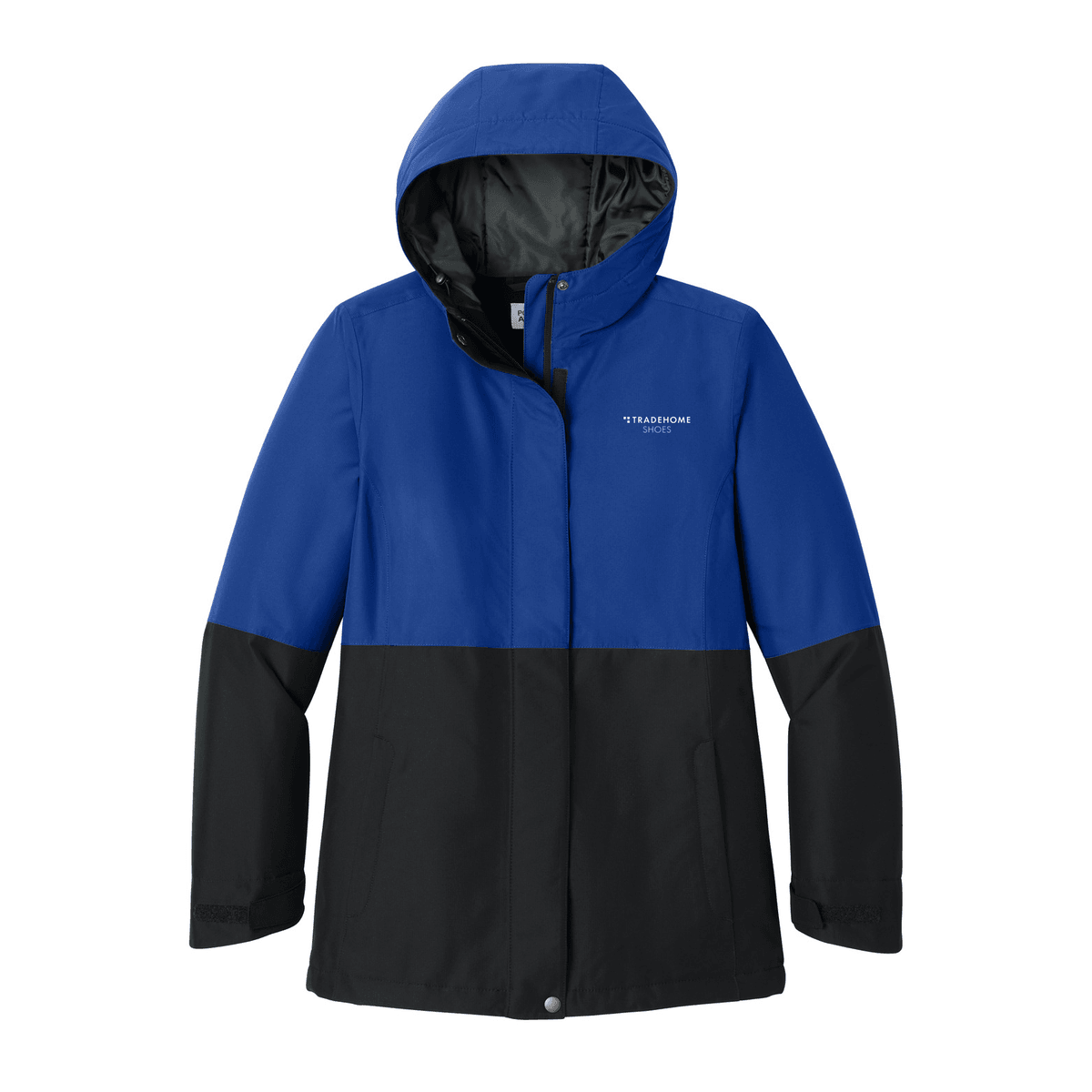 True Royal/ Deep Black - Tradehome-Logo-Stacked
