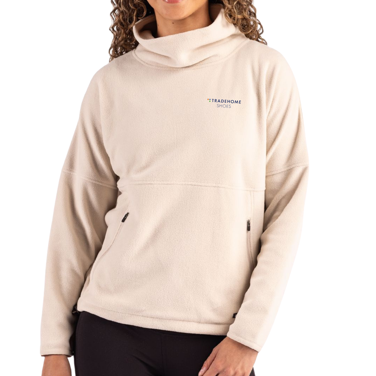 TRADEHOME Cutter & Buck Woodland Recycled Fleece Women's Funnel Neck Pullover