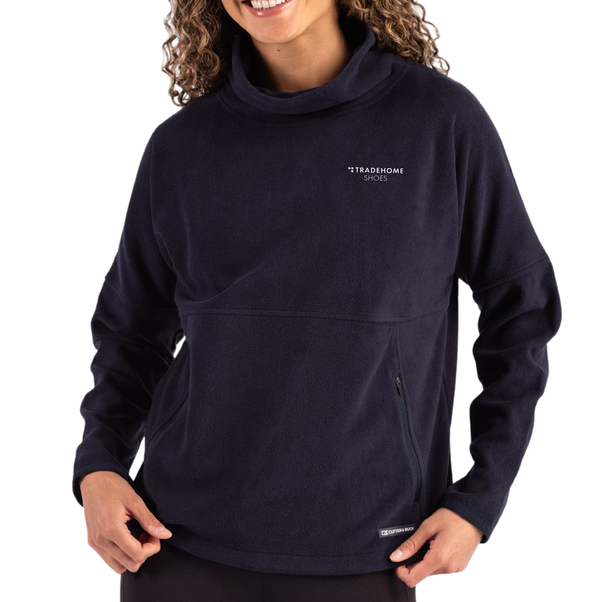 TRADEHOME Cutter & Buck Woodland Recycled Fleece Women's Funnel Neck Pullover