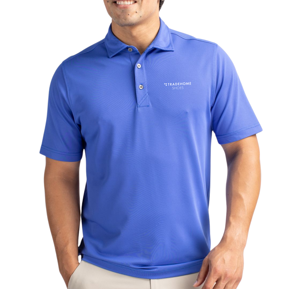 TRADEHOME Cutter & Buck Men's Virtue Recycled Featherlight Pique Men's Polo