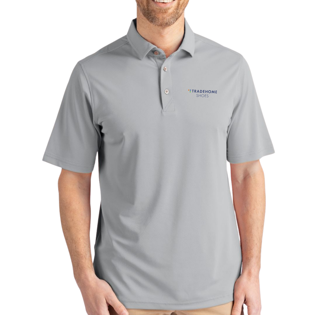 TRADEHOME Cutter & Buck Men's Virtue Recycled Featherlight Pique Men's Polo