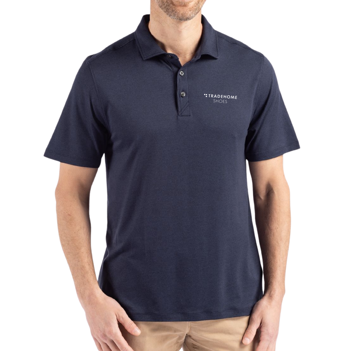 TRADEHOME Cutter & Buck Coastline Recycled Double Peached Men's Polo