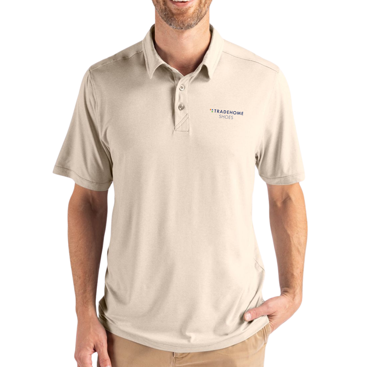 TRADEHOME Cutter & Buck Coastline Recycled Double Peached Men's Polo