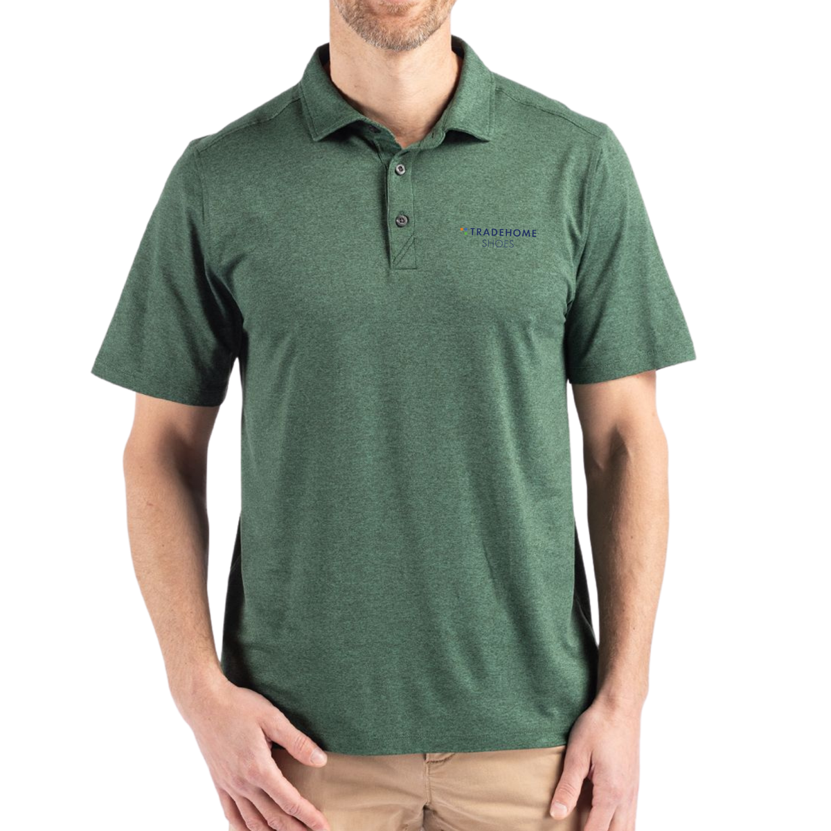 TRADEHOME Cutter & Buck Coastline Recycled Double Peached Men's Polo
