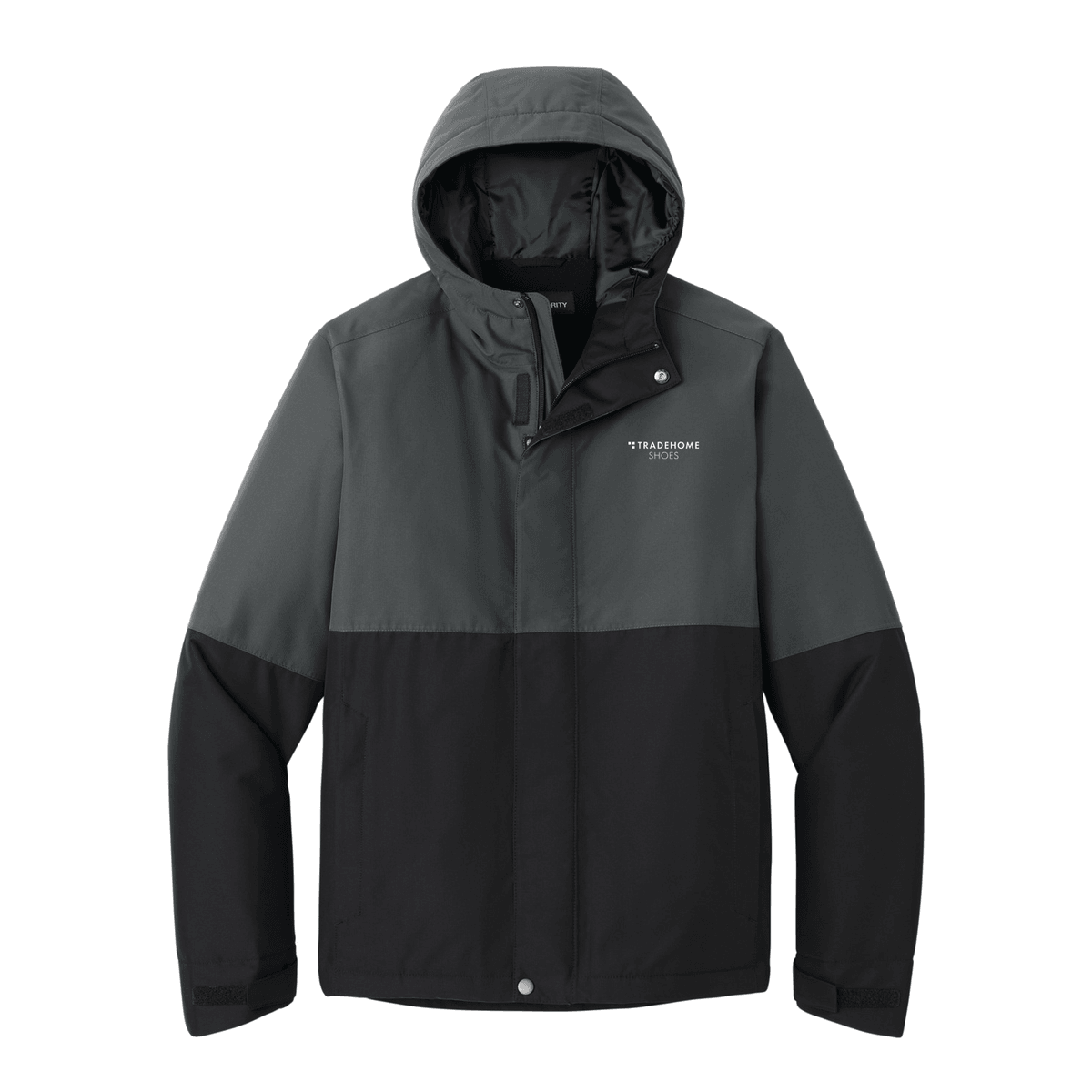Grey Steel/ Deep Black - Tradehome-Logo-Stacked
