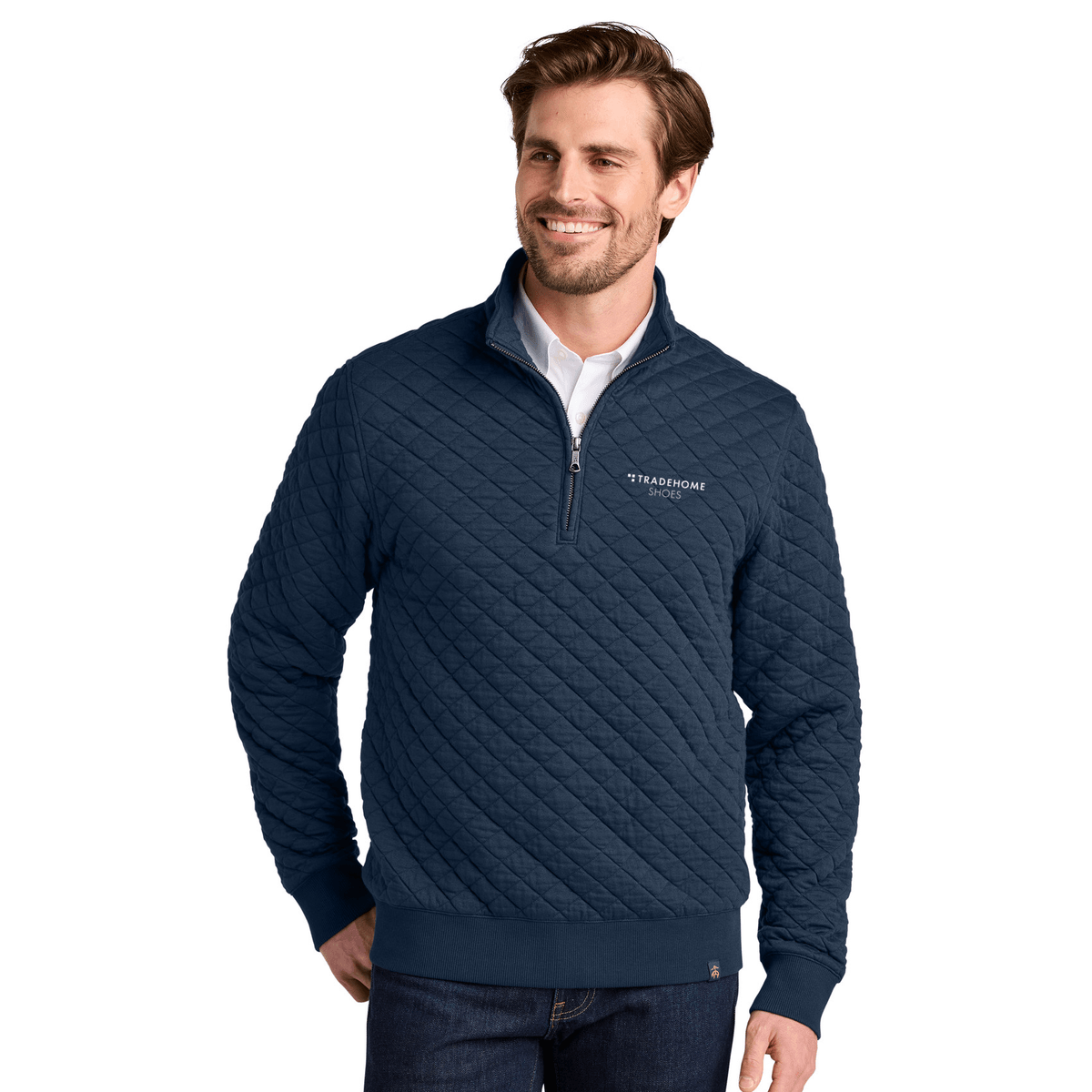 Navy Blazer - Tradehome-Logo-Stacked