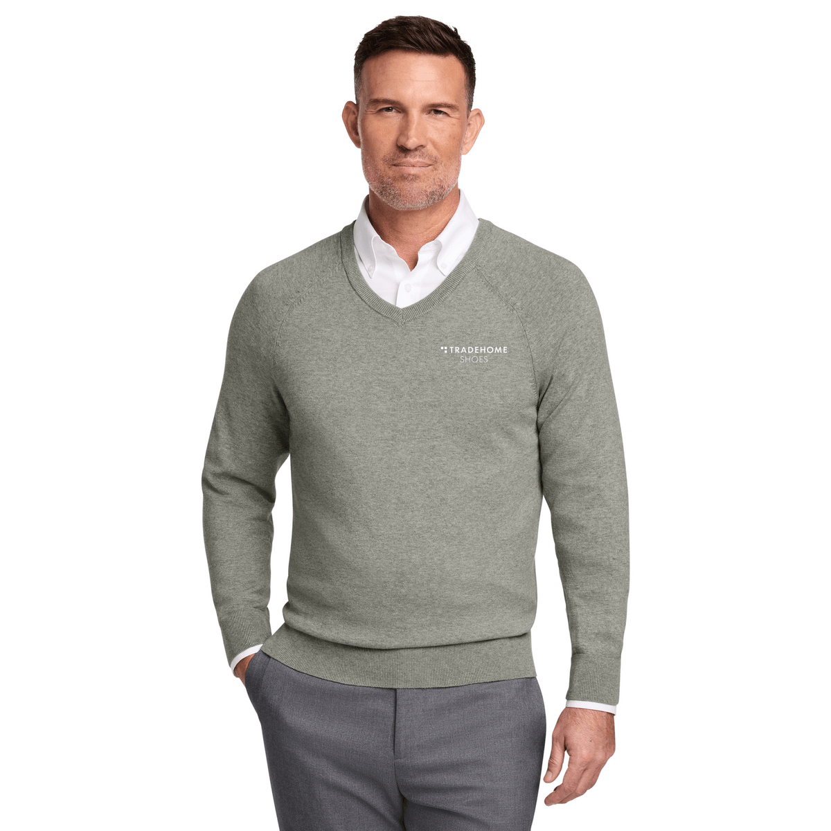 Light Shadow Grey Heather - Tradehome-Logo-Stacked