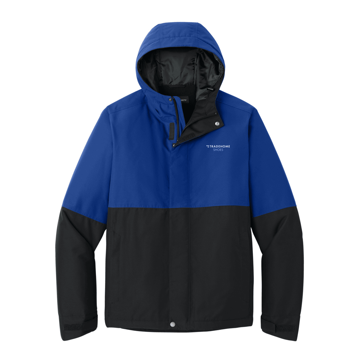 True Royal/ Deep Black - Tradehome-Logo-Stacked