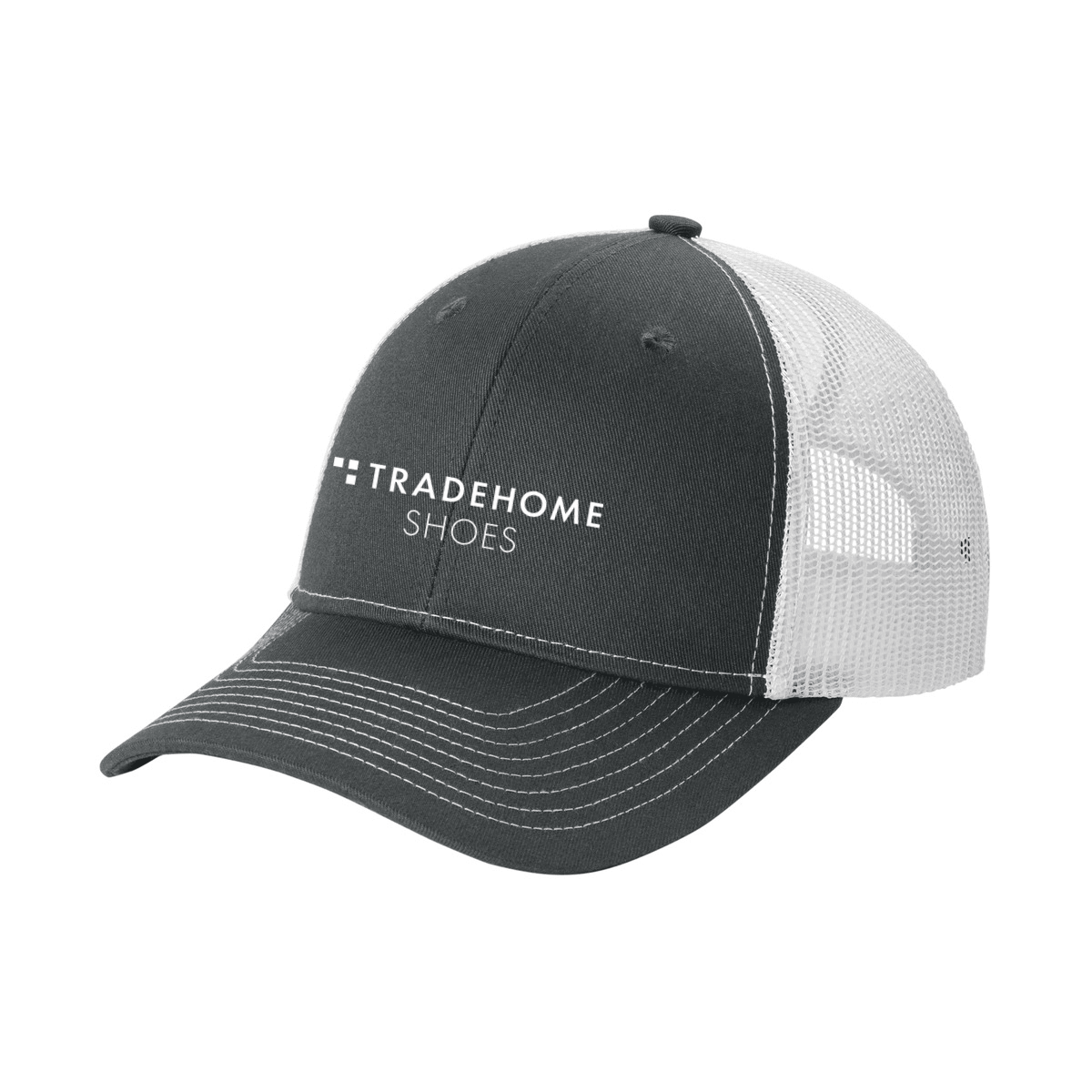 Grey Steel/ White - Tradehome-Logo-Stacked