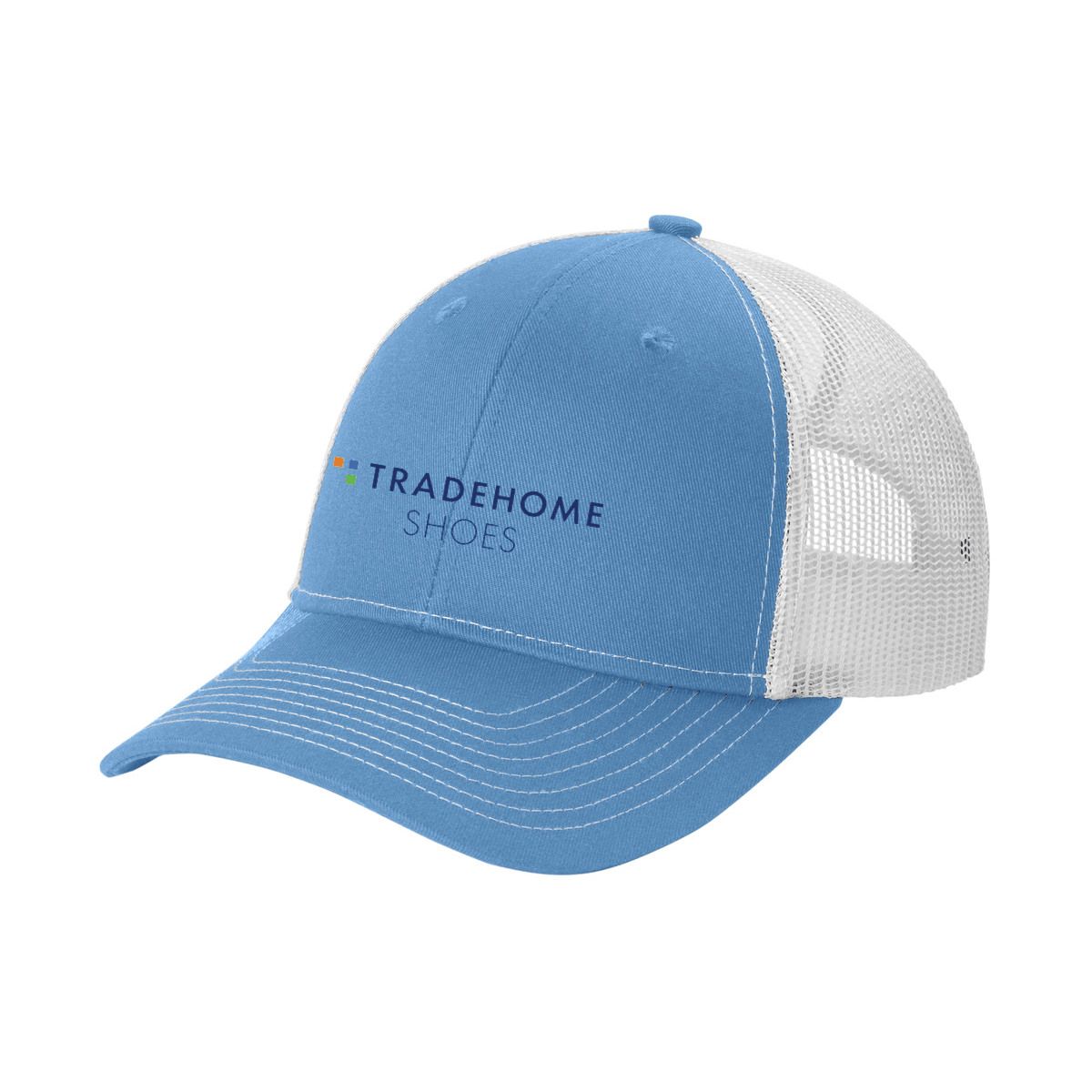 Carolina Blue/ White - Tradehome-Logo-Stacked